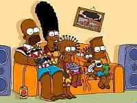 Ангольцам показали чернокожих Симпсонов
